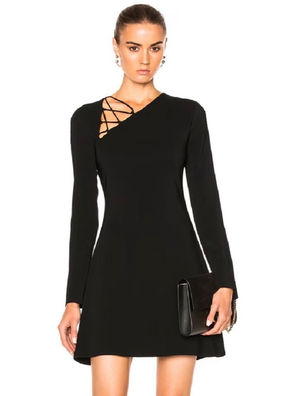 NEW CUSHNIE ET OCHS REVOLVE BLACK MINI DRESS